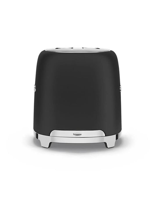 Smeg 50s Retro Style 2 Slice Toaster Matt 950W Power Range - Matt Black