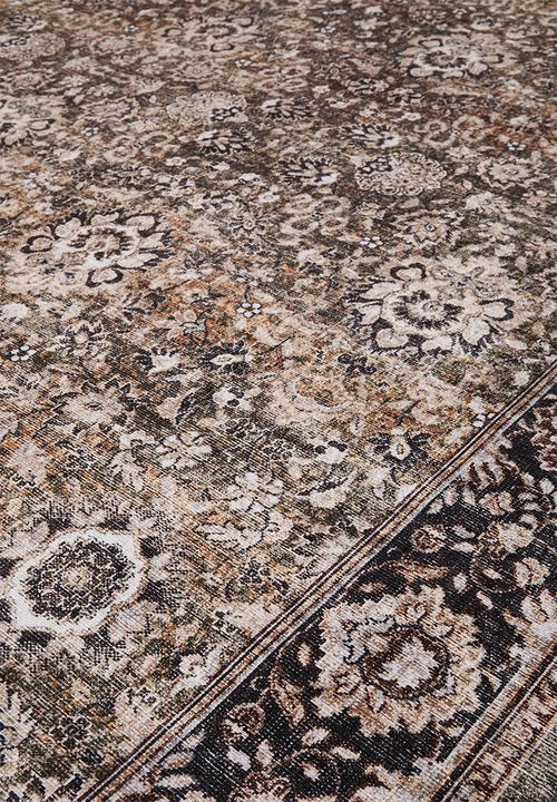 Brisbane Floral Antique Rug Winter Taupe - 160 x 230