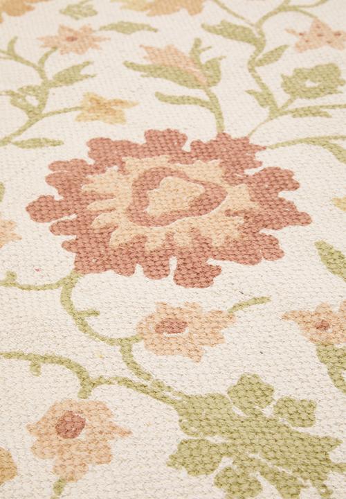 Autumn Floral Cotton Rug Multi - 200x 300