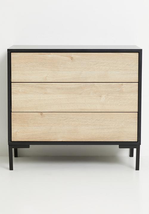 Studio 3 Drawer Chest of Drawers - Natural