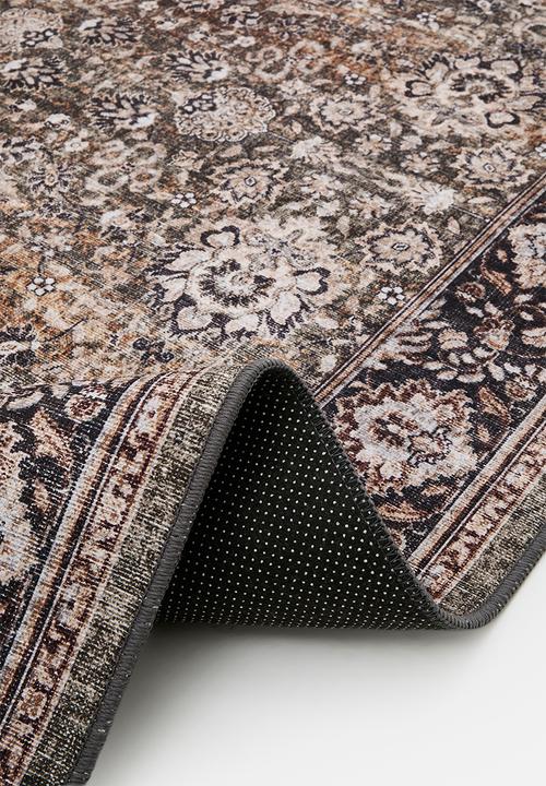 Brisbane Floral Antique Rug Winter Taupe - 160 x 230