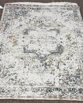 Antique distressed cotton rug 120 x 180
