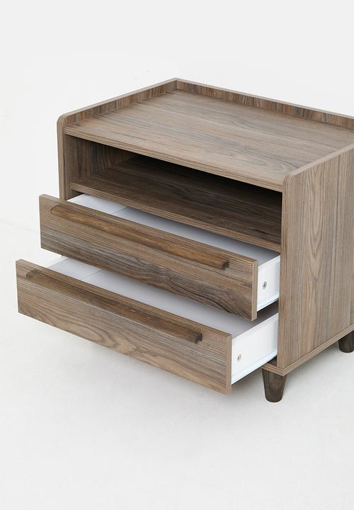 Lisbon 2 Drawer Pedestal - Natural