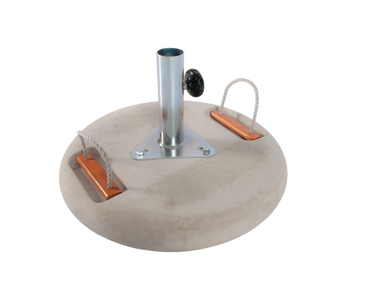 Cape Umbrellas - Cement Base with Electroplated Upstand - Grey 42kg