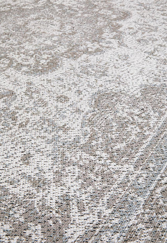 Cotton Blend Antique Woven Rug Natural - 160 x 230