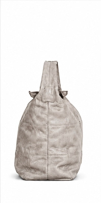 Genuine Leather Weekend Away Bag - Umvulo Silver