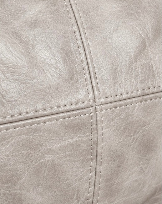 Genuine Leather Weekend Away Bag - Umvulo Silver