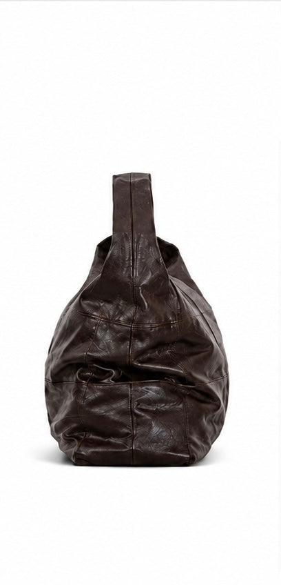 Genuine Leather Weekend Away Bag - Oxblood