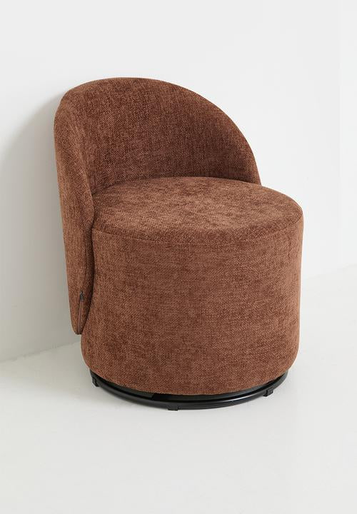 Taro Swivel Occasional Chair - Clay