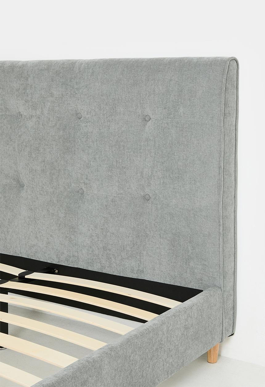 Prima Upholstered Bed – Grey (King)
