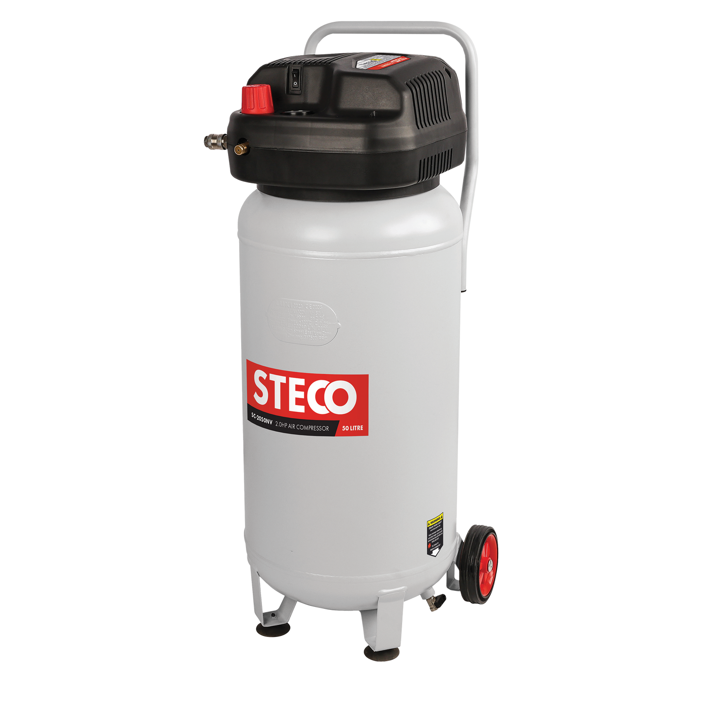 Steco Sc-2050nv 50l Oil-Less Vertical Air Compressor 1.5hp - Sc-2050nv steco 50l oil-less vertical air compressor 1.5hp