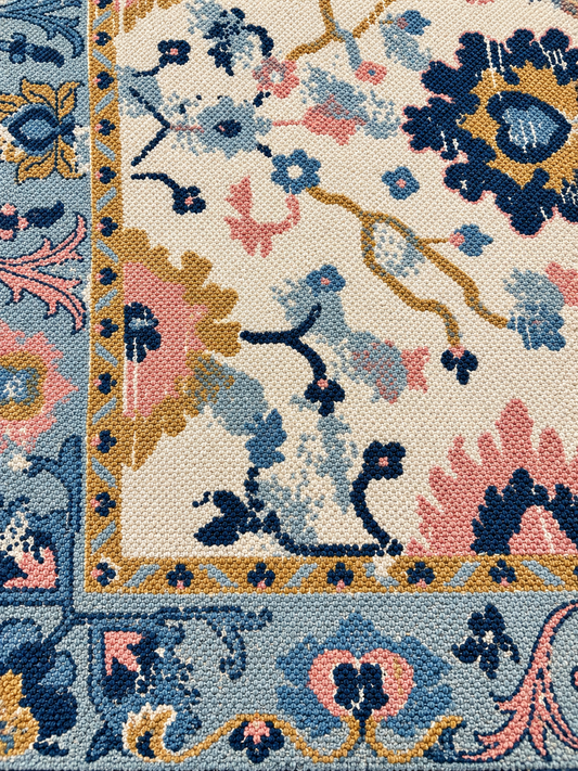 Antique Cotton Rug Floral Multi - 120x180