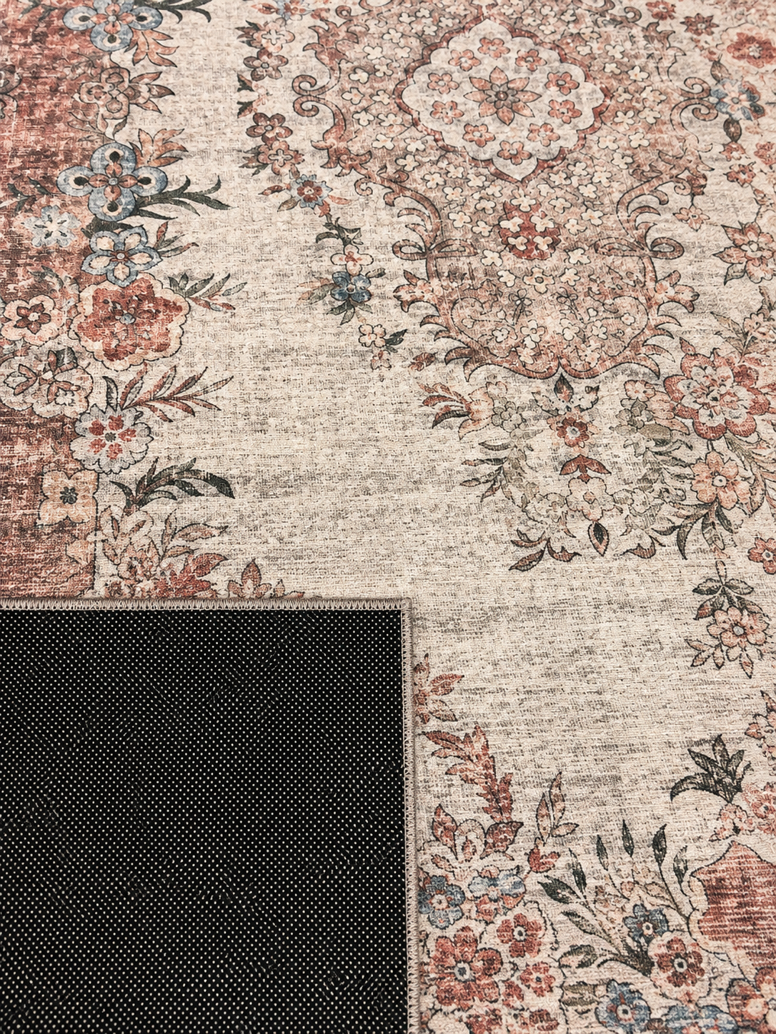 Antique Distressed Rug Maroon & Blue - 160x230