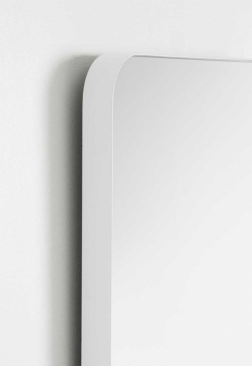 Aluminum Framed Full Length Mirror - White