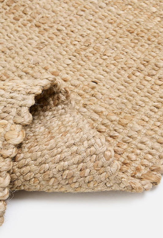 Ribby jute rug - natural - 120 x 180