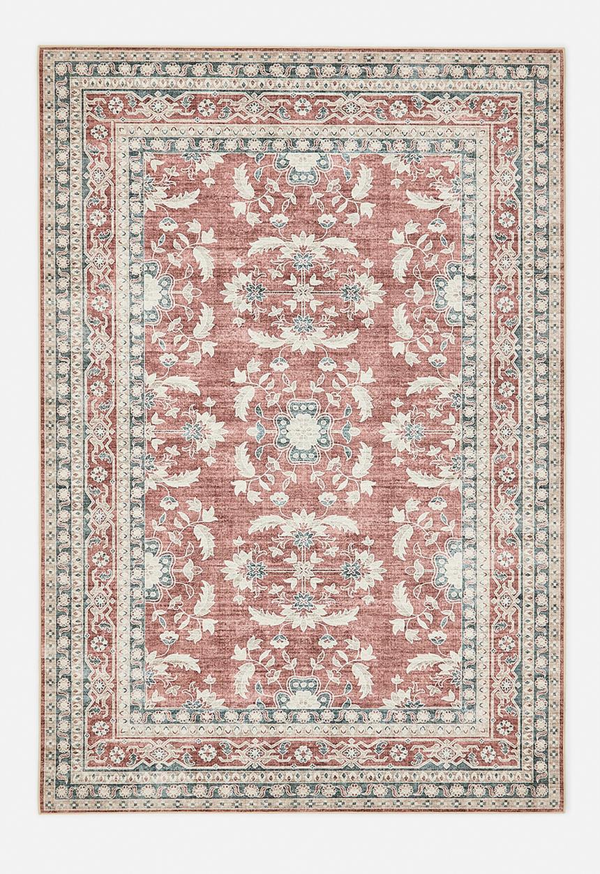 Nyssa Floral Rug Rust - 300x400