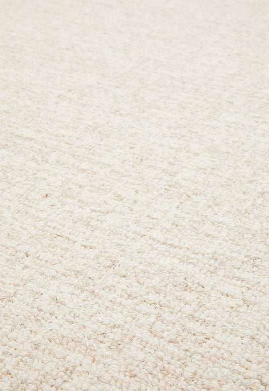 Monaco wool & cotton blend rug natural - 160 x 230