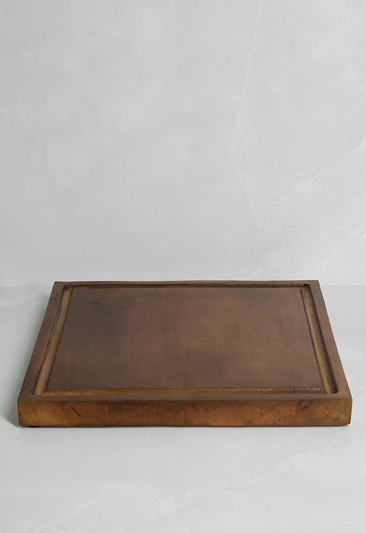 Square Wooden Chopping Board – Natural