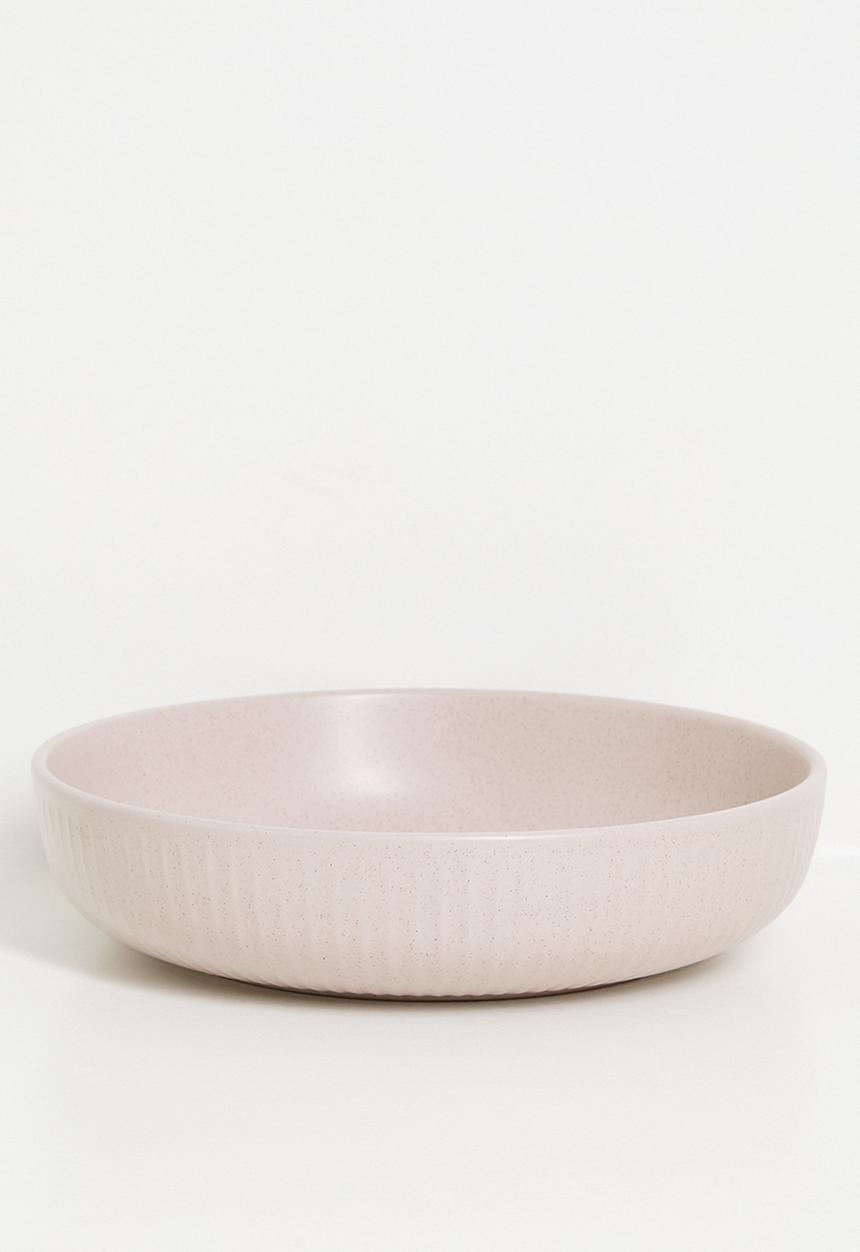 Embossed Pasta Bowl set of 4 – Pink