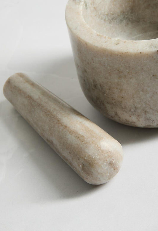 Marble Pestle & Mortar – Natural
