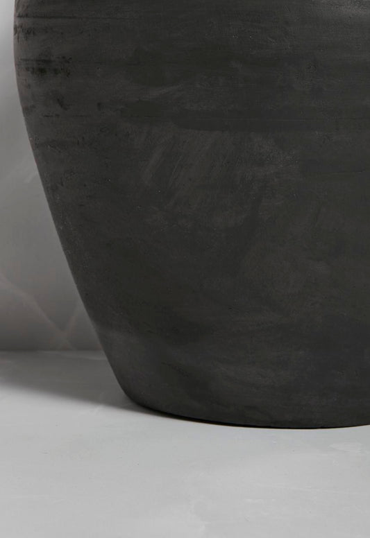 Terracotta Décor Jug - black