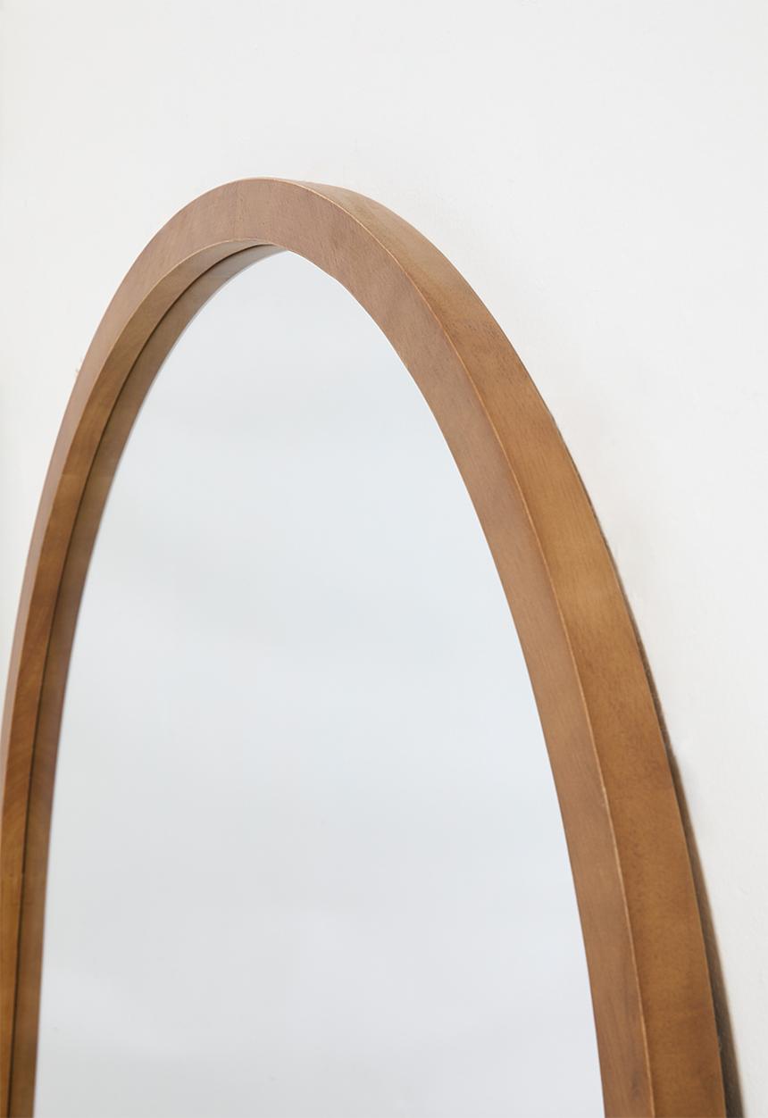 Wooden Arch Large Full Length Mirror - Natural
