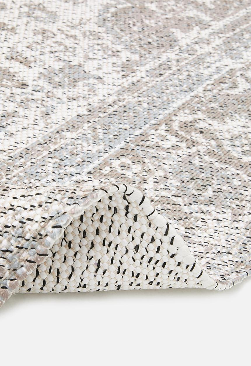 Cotton Blend Woven Antique Rug Natural - 200x300
