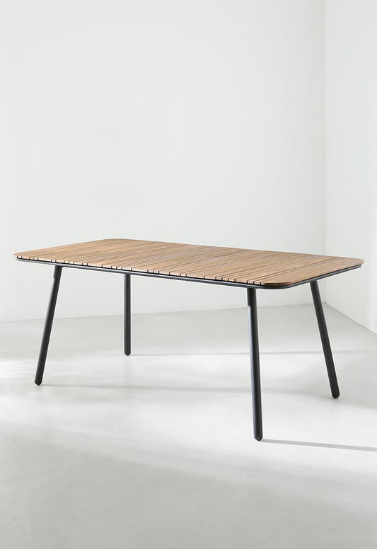 LORAIN outdoor dining table-natural 180cm L x 90cm W x 73.5cm H