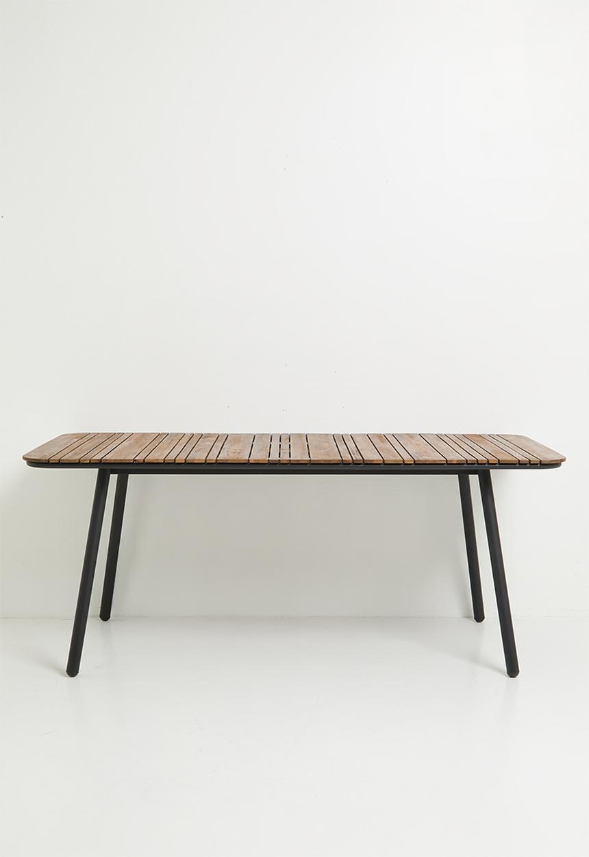 LORAIN outdoor dining table-natural 180cm L x 90cm W x 73.5cm H