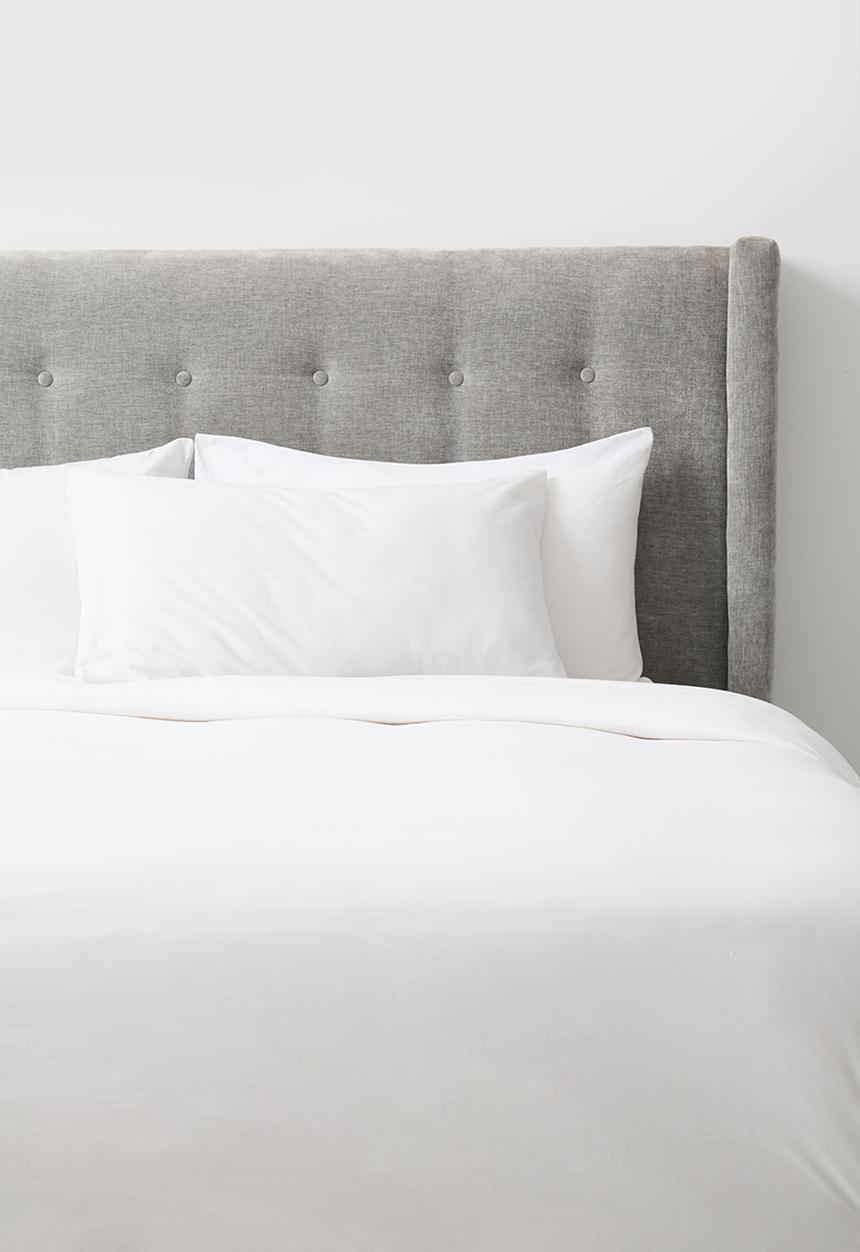 Billy Button Headboard - Grey - Queen