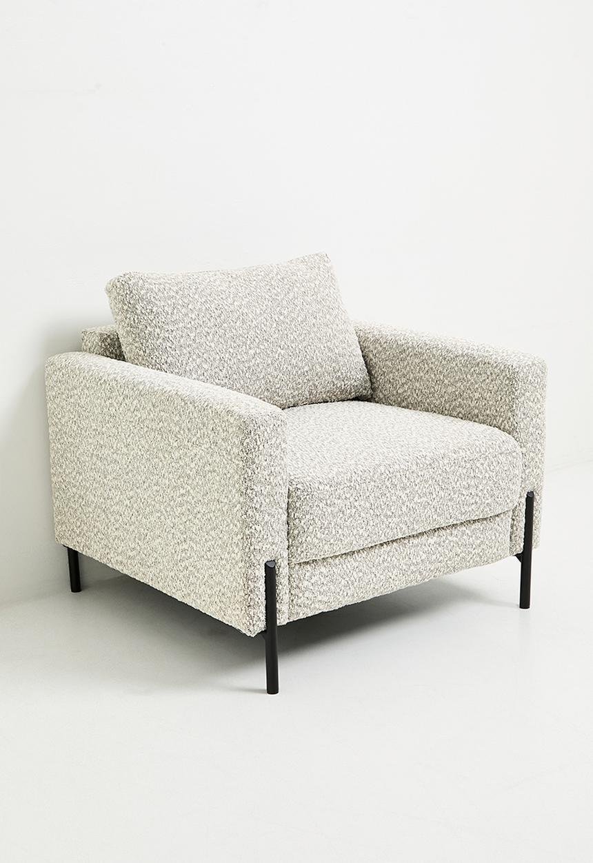 Hadley arm chair - natural tweed