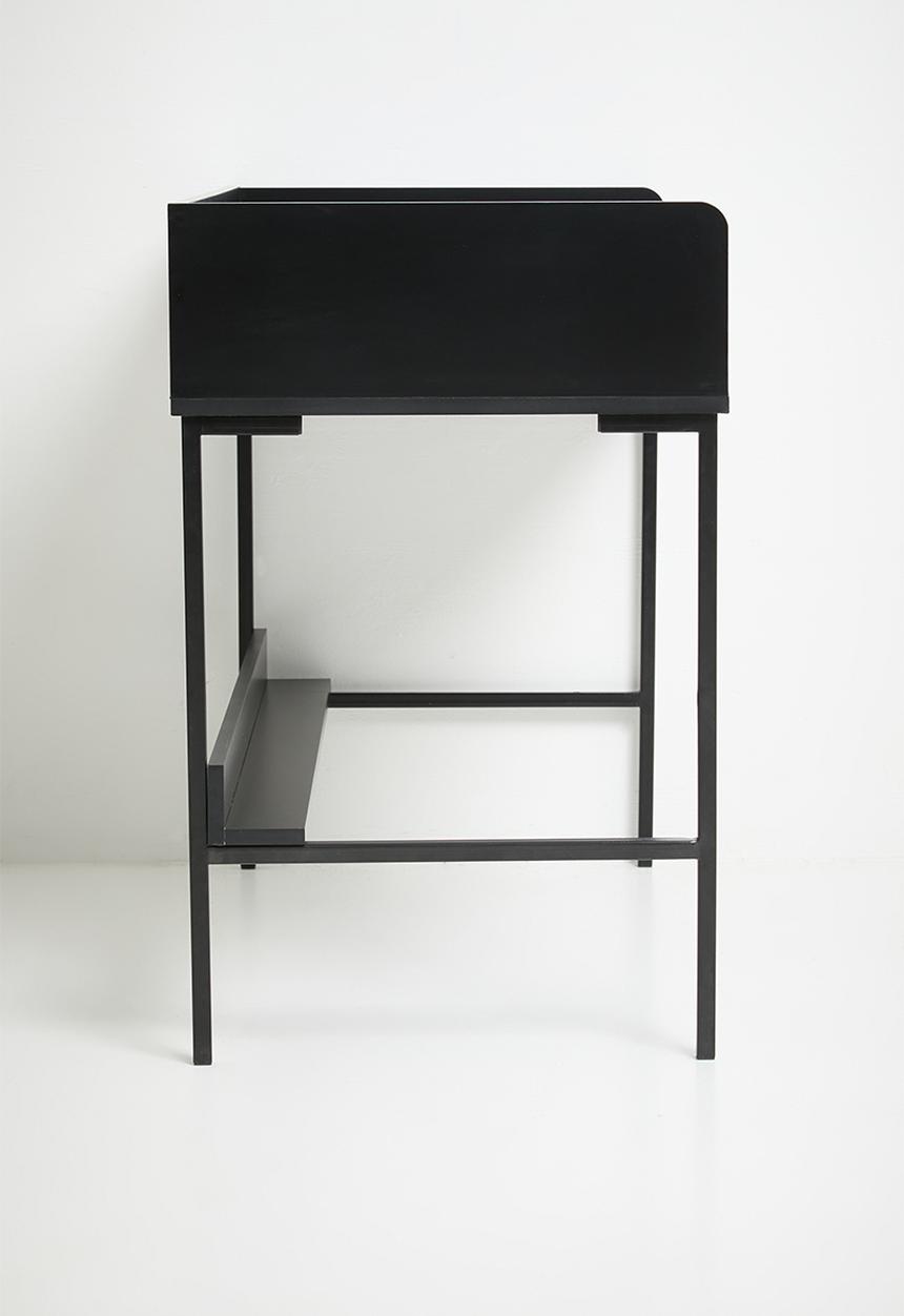 Optima Desk - Black 85.7cm H x 110.5cm L x 55cm W