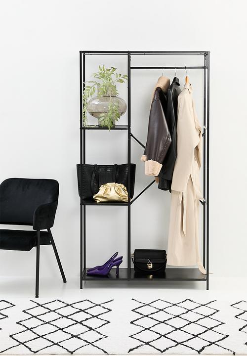 Mila clothing rail - black