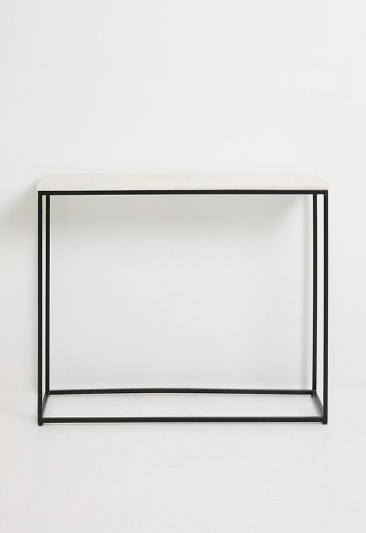 Neo narrow console - black & marble