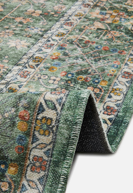 Eve Gilded Antique Rug - green - 200 x 300