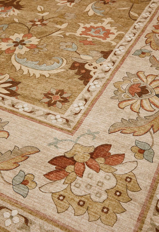 Nyssa Floral Rug Natural - 300x400