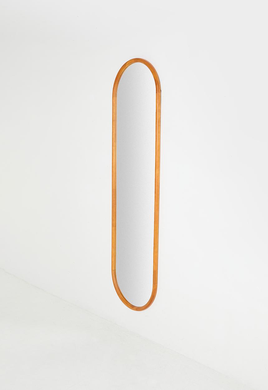 Wooden Pill Full Length Mirror - 50 x 180cm