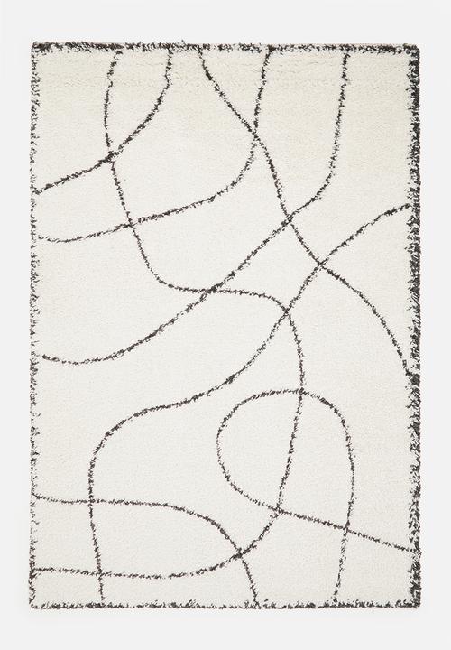 Gipsy Shaggy Rug - Swirl Cream - 200 x 300