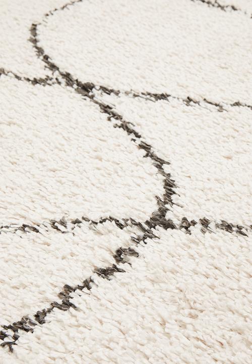 Gipsy Shaggy Rug - Swirl Cream - 200 x 300