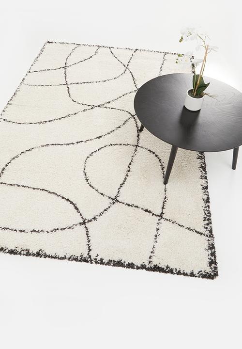 Gipsy Shaggy Rug - Swirl Cream - 200 x 300