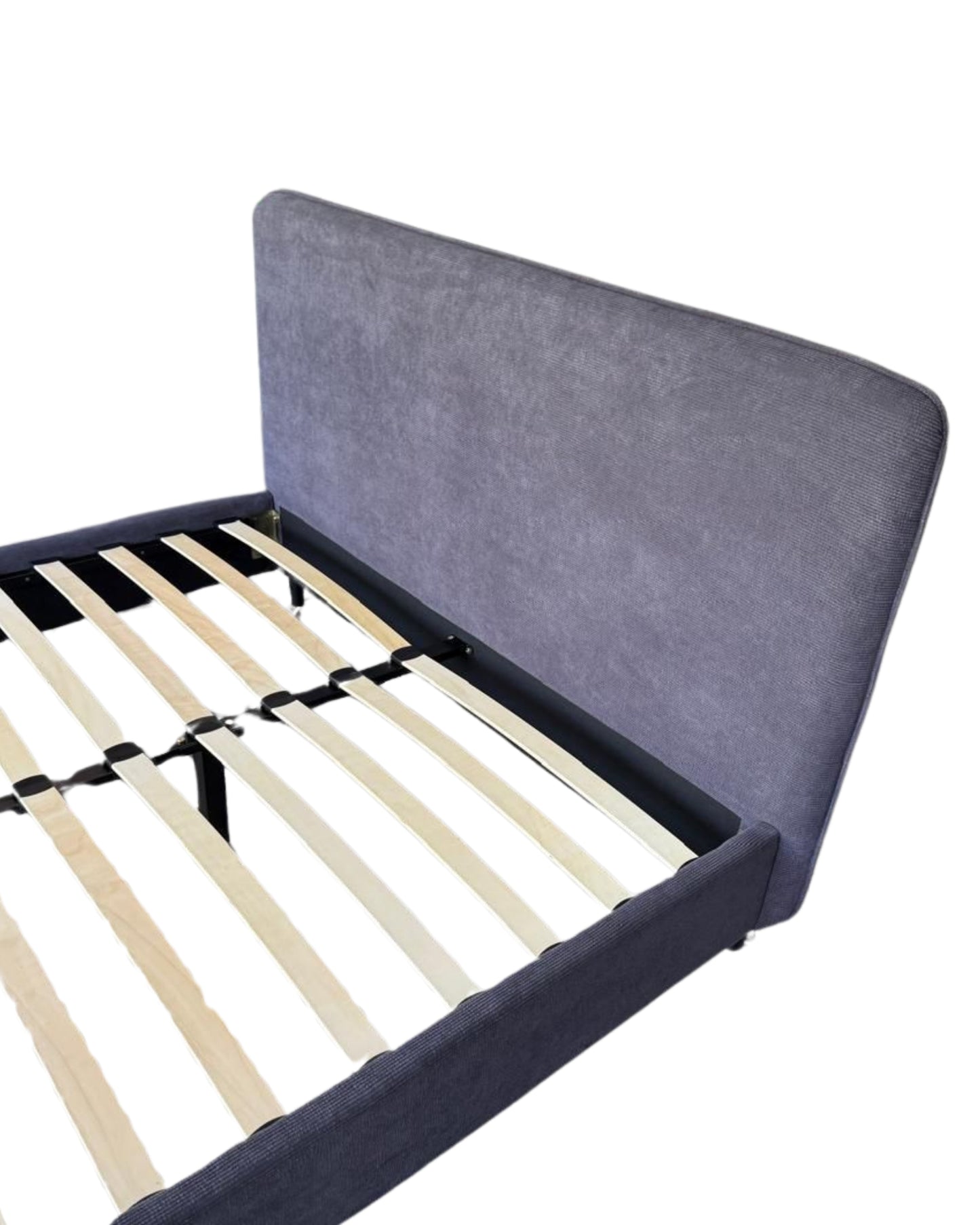 Lisa upholstered bed - navy - Double