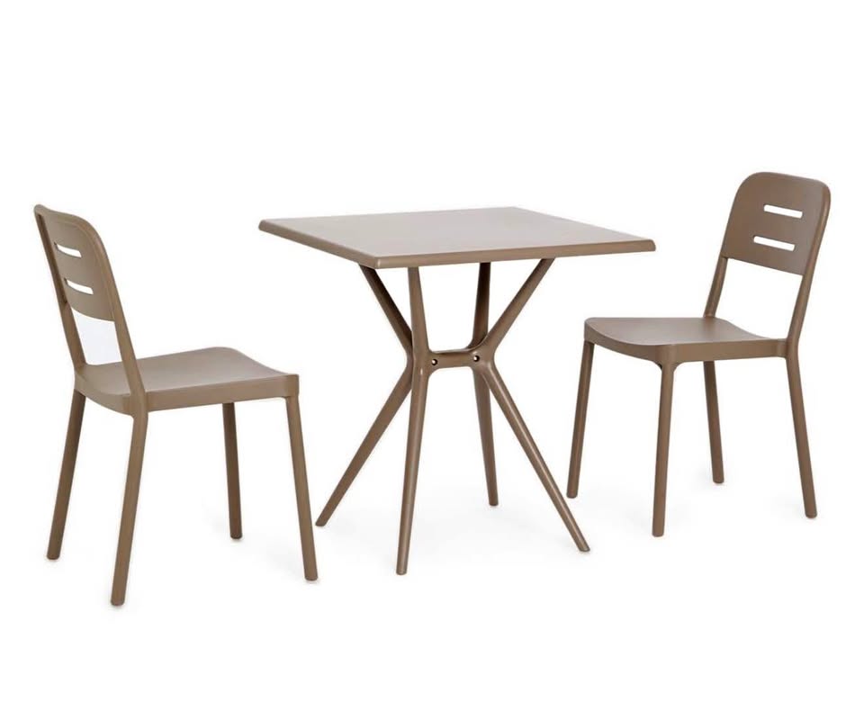 George Mason Classic Patio Bistro Set - Coffee