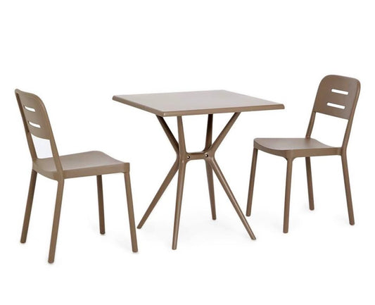 George Mason Classic Patio Bistro Set - Coffee