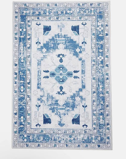 Savanah aztec printed rug - blue - 200 x 300