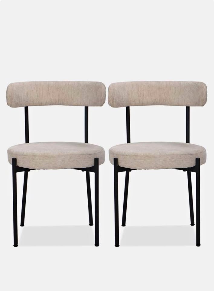 Anna Woven Dining Chair Set Of 2- natural