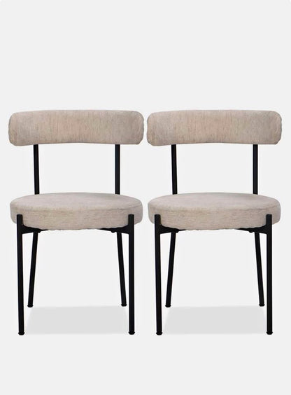 Anna Woven Dining Chair Set Of 2- natural