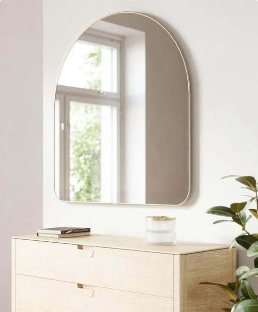 Hubba Arched Mirror - Brass