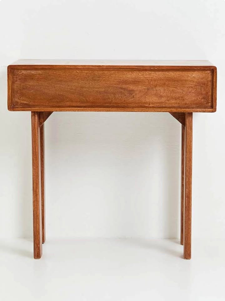 Nira Wooden Vanity Console - Walnut