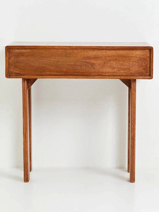 Nira Wooden Vanity Console - Walnut