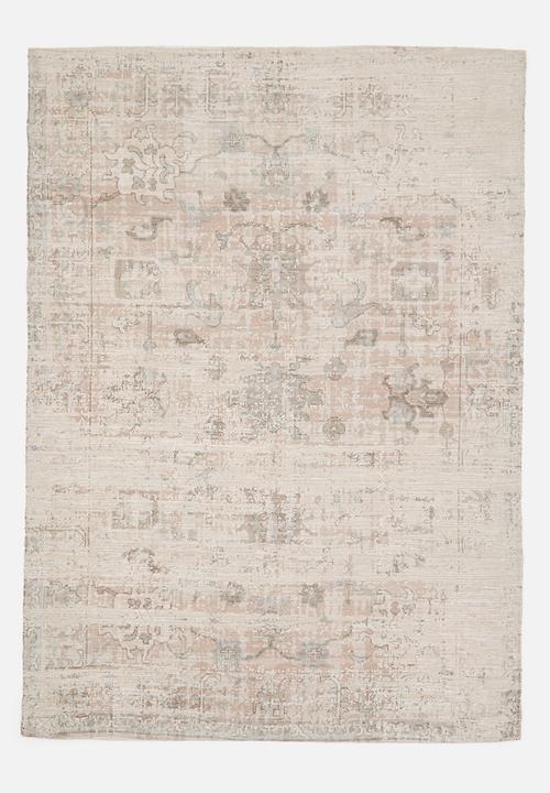 Cotton Chenille Antique Rug - Natural - 160 x 230